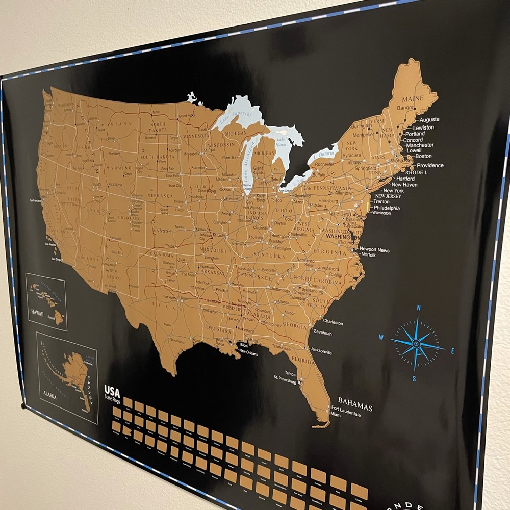 Wonderful Maps Scratch Off - Picture 4 of 4